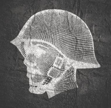 Askeri üniformalı kadın.