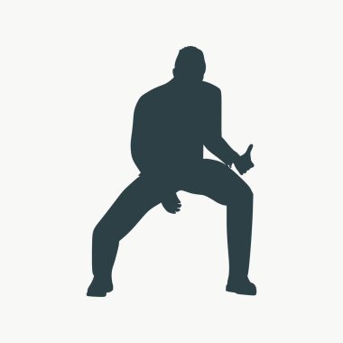 Rock müzisyen siluet