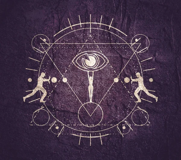 Esoteric Mystical Symbols — Stock Photo, Image