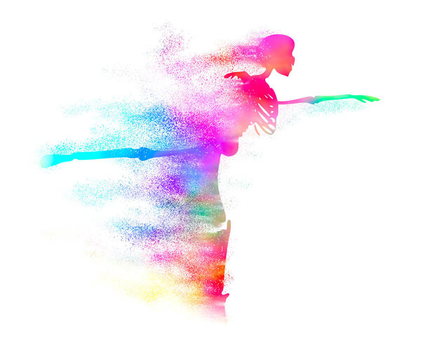 Halloween human skeleton