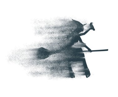 Uçan genç cadı simgesi.