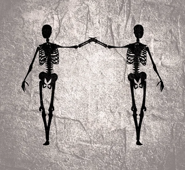 Απόκριες ανθρώπινο σκελετό — Φωτογραφία Αρχείου