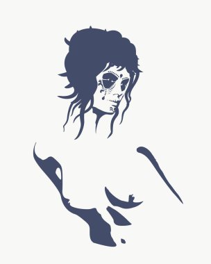 çıplak genç kadın