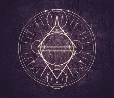 Mystical occult symbol. clipart