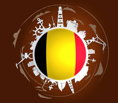 Kargo portu ve göreceli resim ile daire çiz