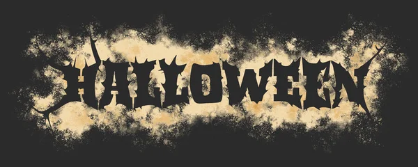 Halloween text calligraphy