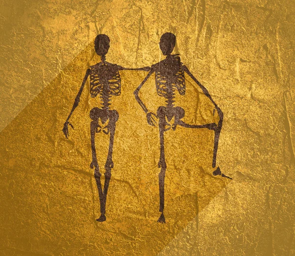 Halloween human skeleton — Stock Photo, Image