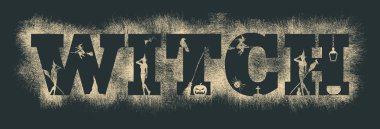 Cadı word ve onlara siluetleri