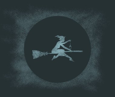 Uçan genç cadı simgesi.