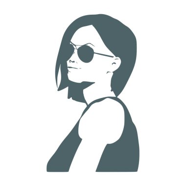 Güzel bayan portresi.