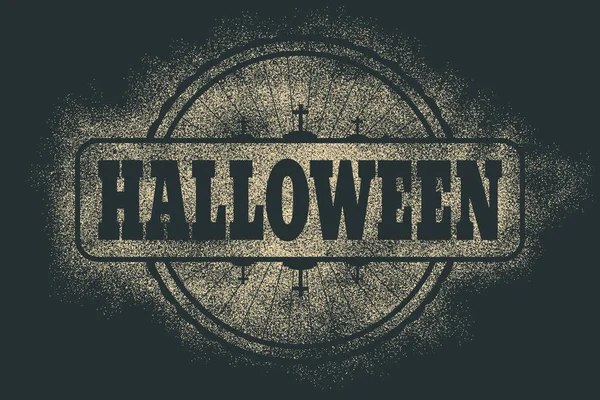 Timbro con testo di Halloween — Foto Stock