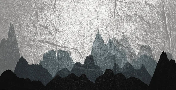 Montanhas paisagem abstrata — Fotografia de Stock
