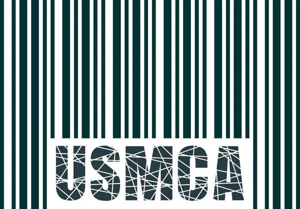 USMCA -アメリカ合衆国メキシコカナダ協定 — ストックベクタ