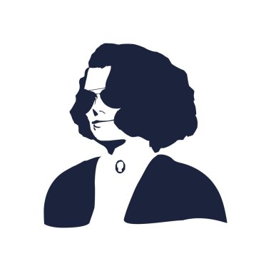 Güzel bayan portresi.