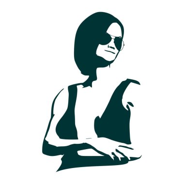 Güzel bayan portresi.