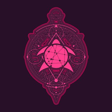 Gizemli okült sembolü.