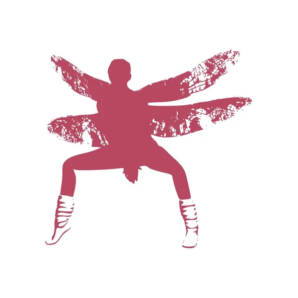 Illustration de la libellule femme — Image vectorielle