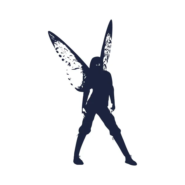 Illustration de papillon femme — Image vectorielle