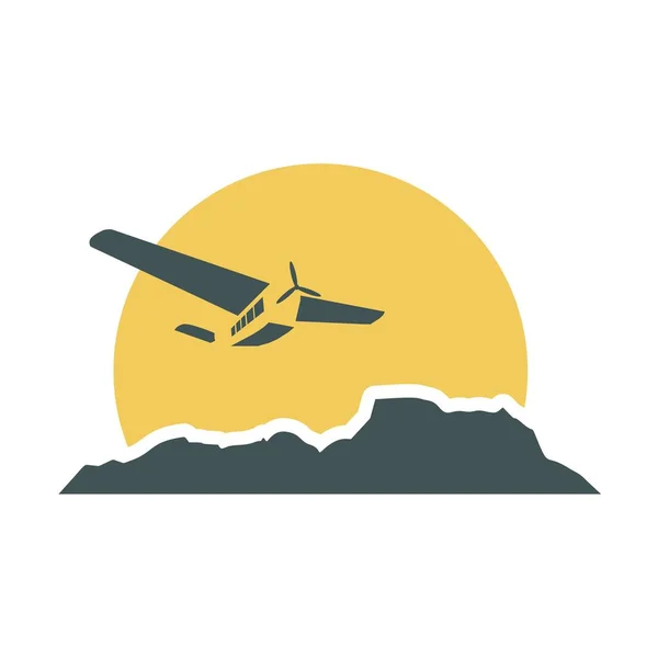 Mountain emblem design — Stock Vector
