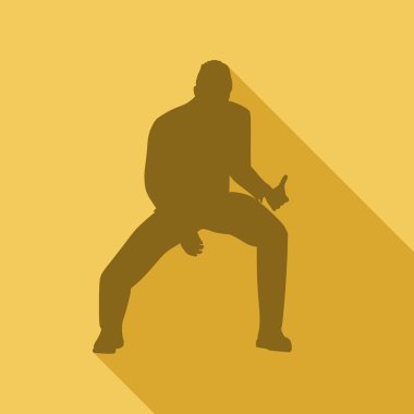 Rock müzisyen siluet