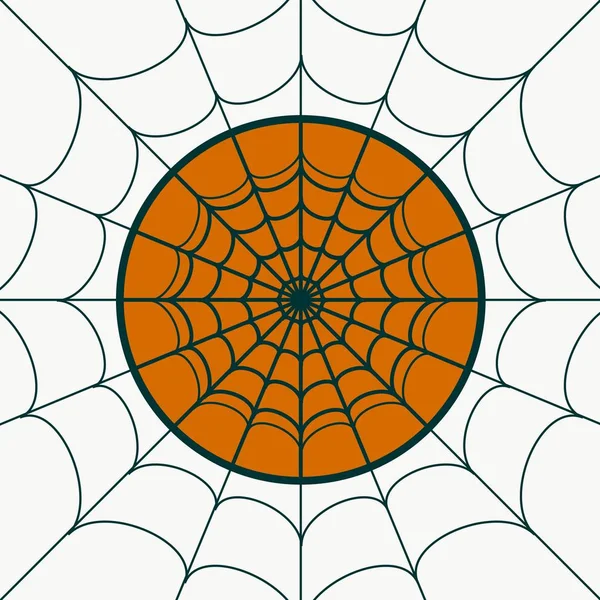 Spider web for Halloween design — Stock Vector