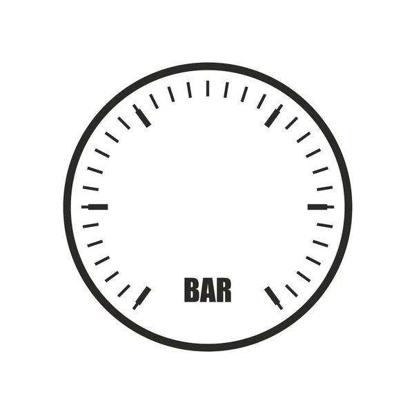 Manómetro icono simple — Vector de stock