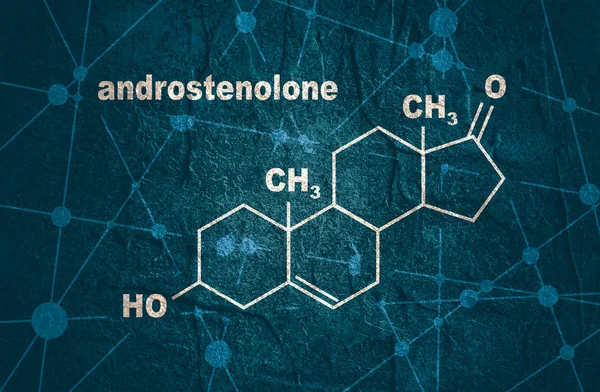Fórmula hormônio androstenolona . — Fotografia de Stock