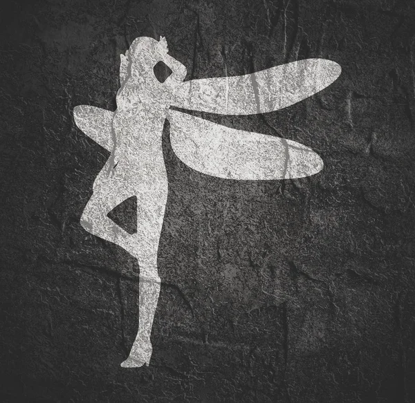 Иллюстрация женщины-стрекозы — стоковое фото