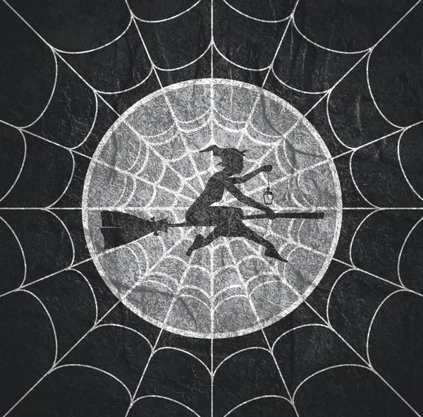 Павутинна мережа для дизайну Хеллоуїна — стокове фото