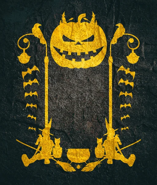 Halloween emblem design — Stock Photo, Image
