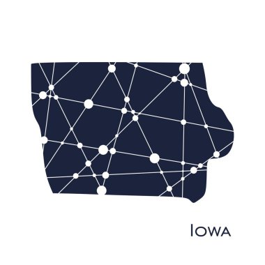 Iowa devlet haritası