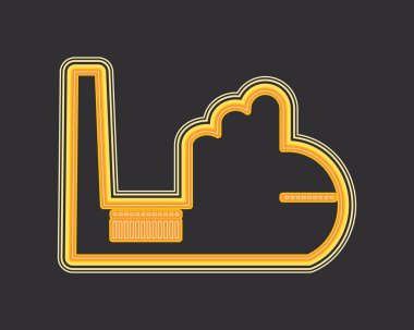 Anahat stili fabrika simgesi