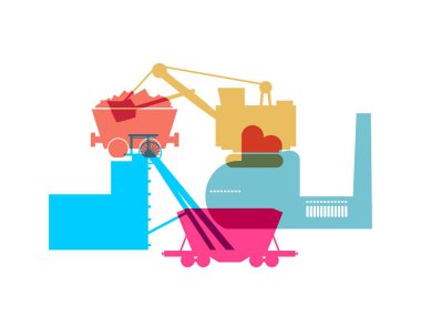 Endüstriyel kutsal kişilerin resmi kolaj