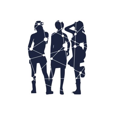 Seksi kadın silueti