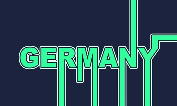 Germany country name. — Stock Vector