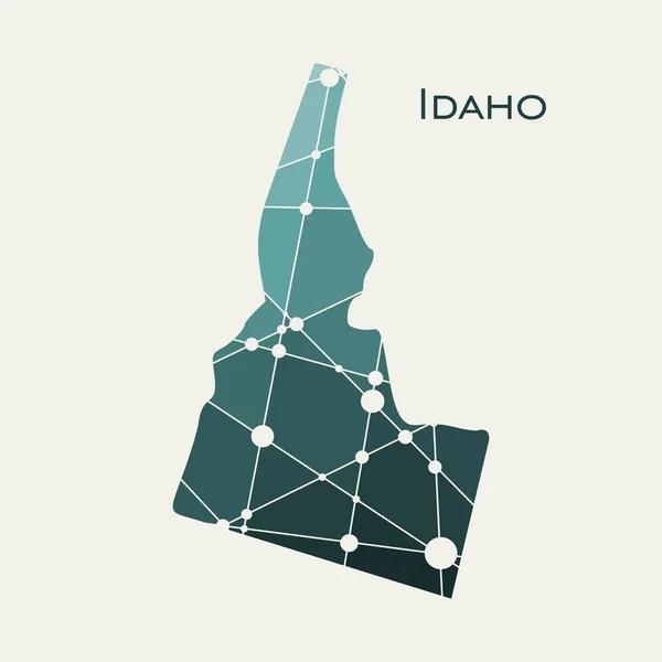 Idaho mapa stanu — Wektor stockowy