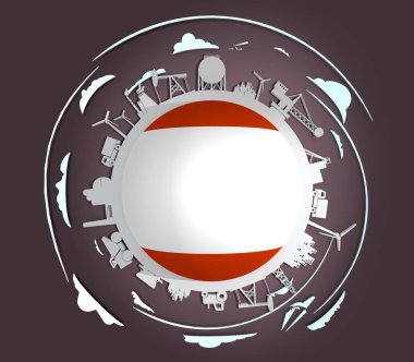 Sektöre bağlı siluetlerle çember