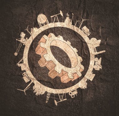 Sektöre bağlı siluetlerle çember