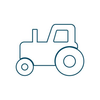 Traktör simgesi. Basit örnek