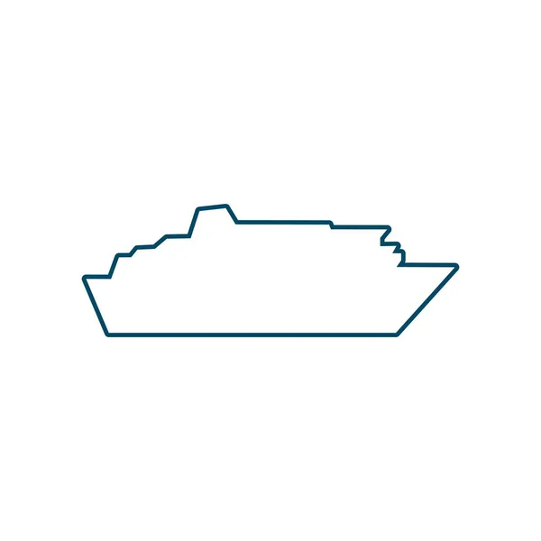 Icono del barco ferry — Vector de stock