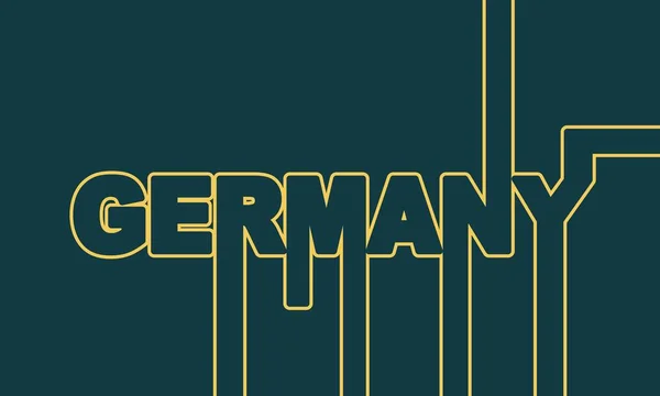 Alemania nombre del país . — Archivo Imágenes Vectoriales