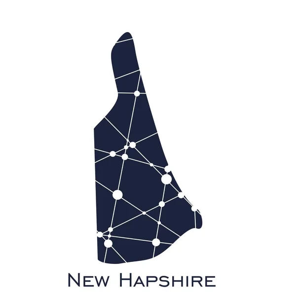 New Hampshire state map — Stock Vector