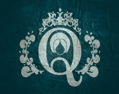 Vintage queen siluet. Ortaçağ Kraliçe profili