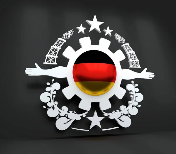 Emblema dell'industria pesante — Foto Stock