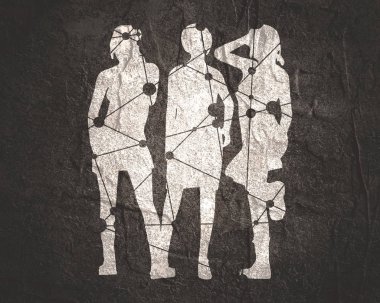 Seksi kadın silueti