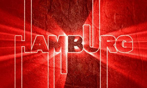 Hamburg city name. — Stock Photo, Image