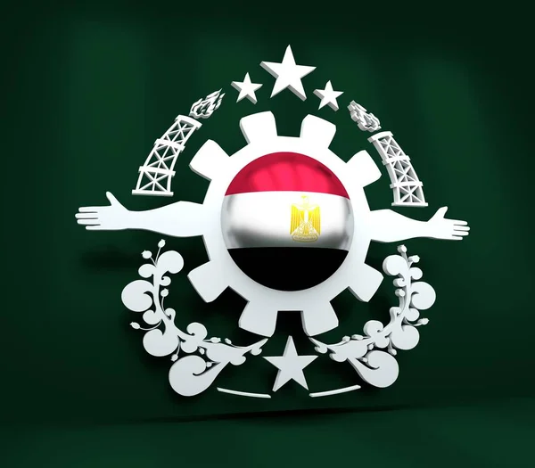 Emblema dell'industria pesante — Foto Stock