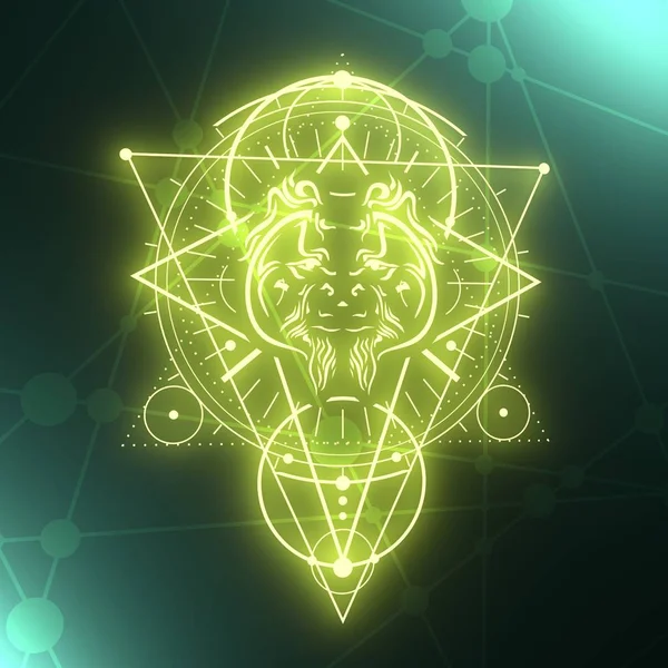 Mystiek occult symbool. — Stockfoto