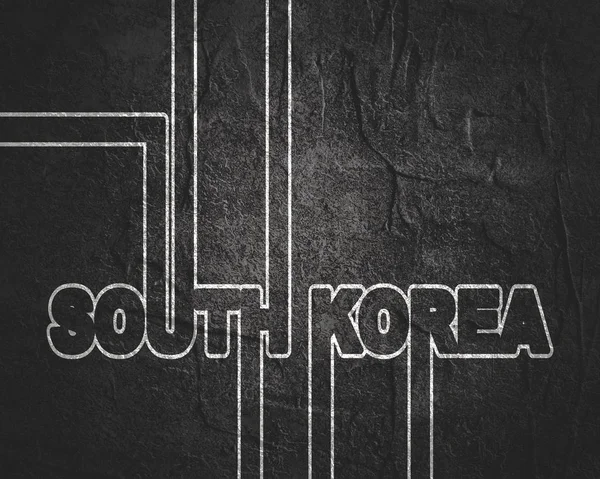 South Korea text — Stock Photo, Image