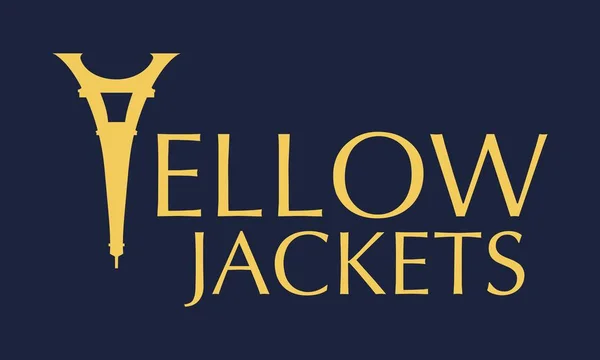 Жовті куртки тексту — стоковий вектор